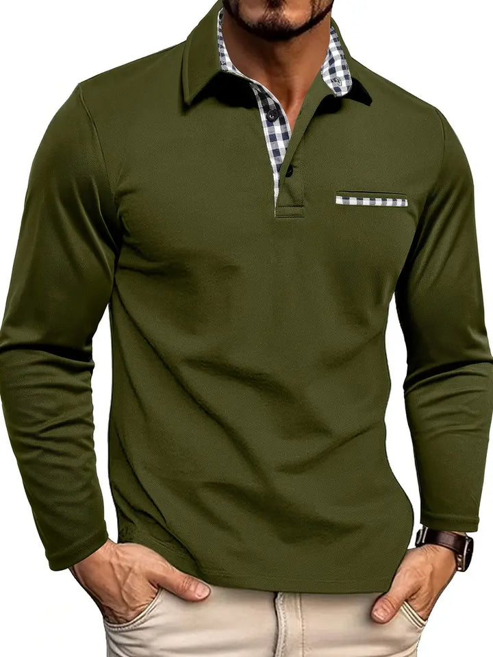 ADRIEN™ | POLO MANCHES LONGUES CLASSIQUE