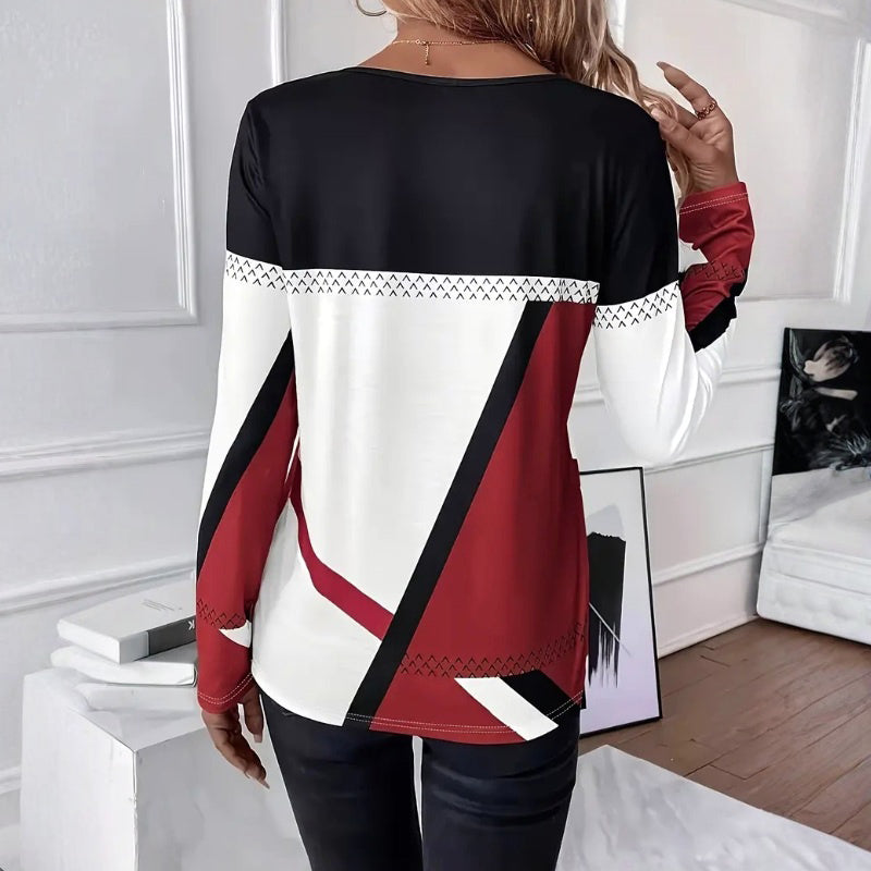 Christina | Chemise à Manches Longues Élégante