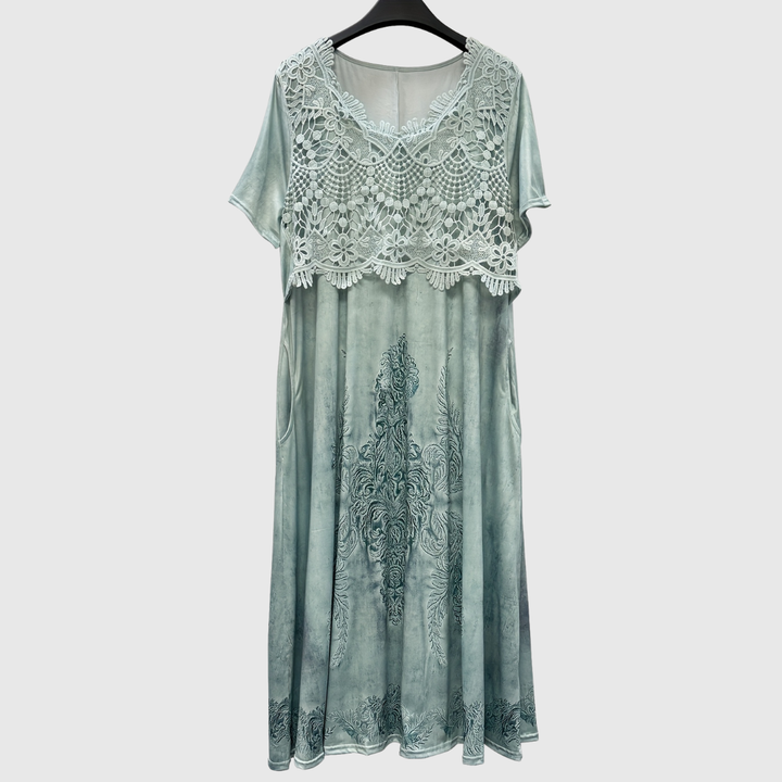 INDIGO | ROBE MIDI FLORALE ÉLÉGANTE