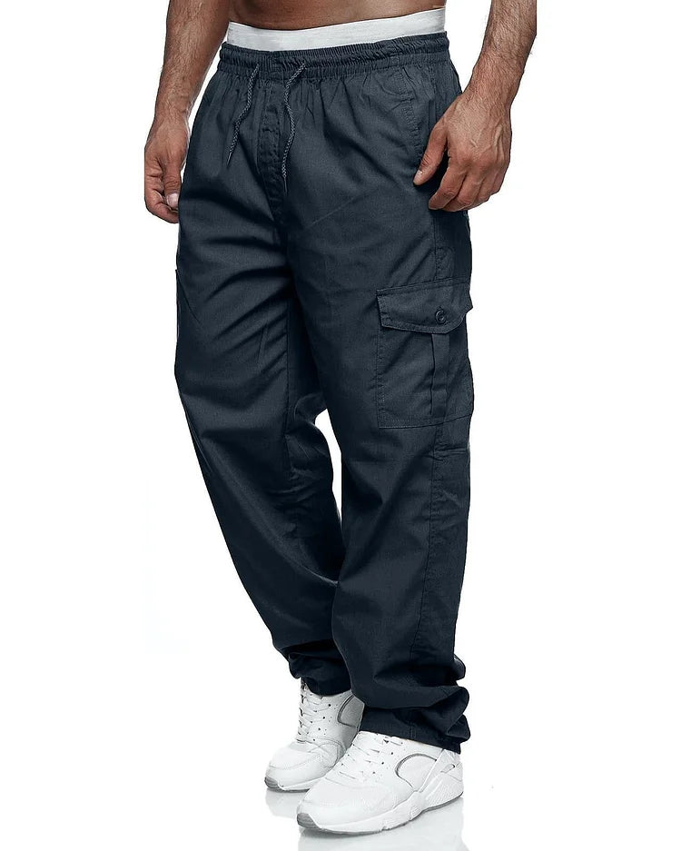Alexander - Pantalons cargo pour homme, coupe décontractée