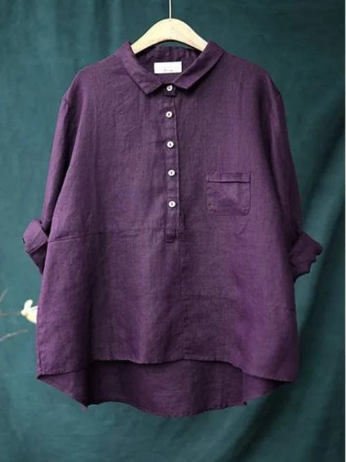 Elvie | Blouse Linne Élégante pour l'Été