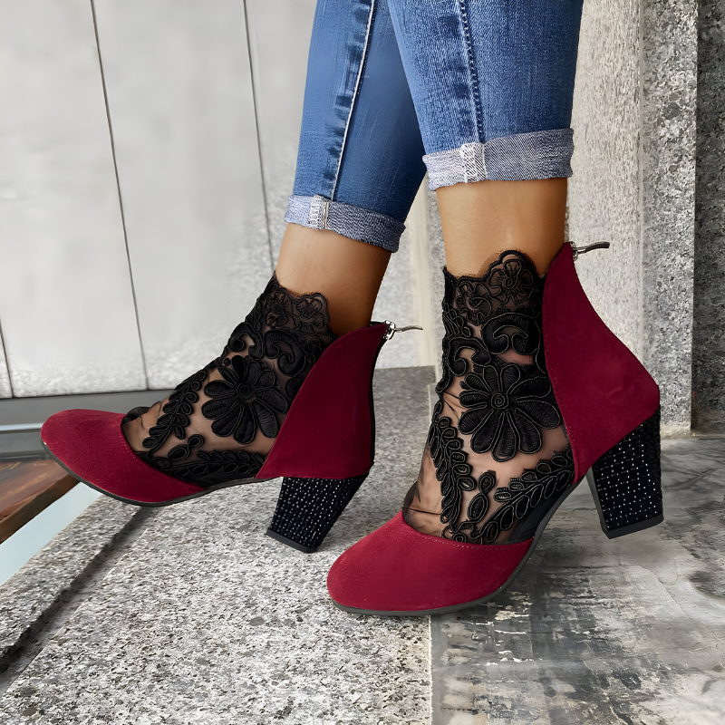 Manon – Bottines dentelle élégantes