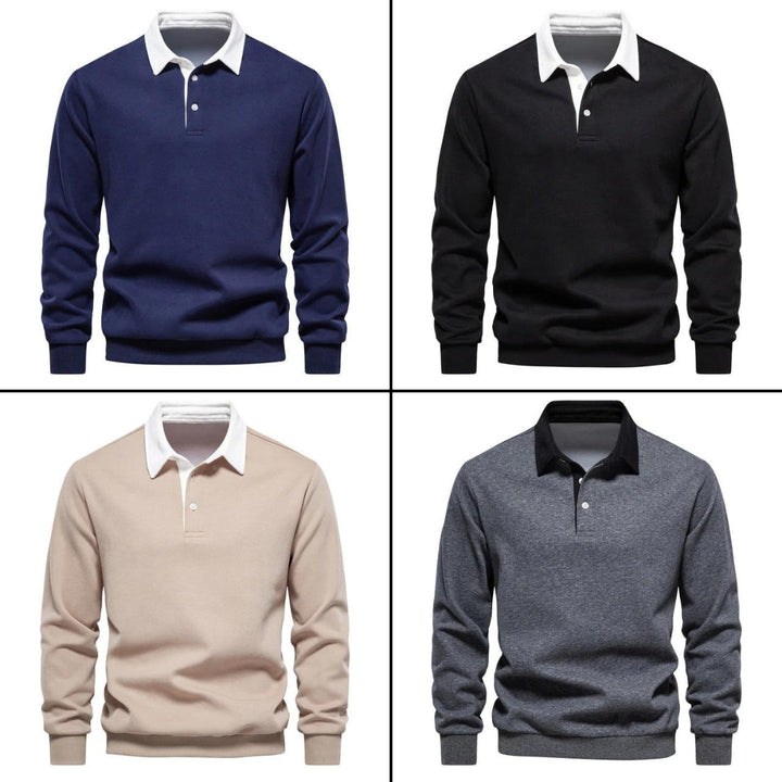 Luca™ | Pull Polo à Manches Longues