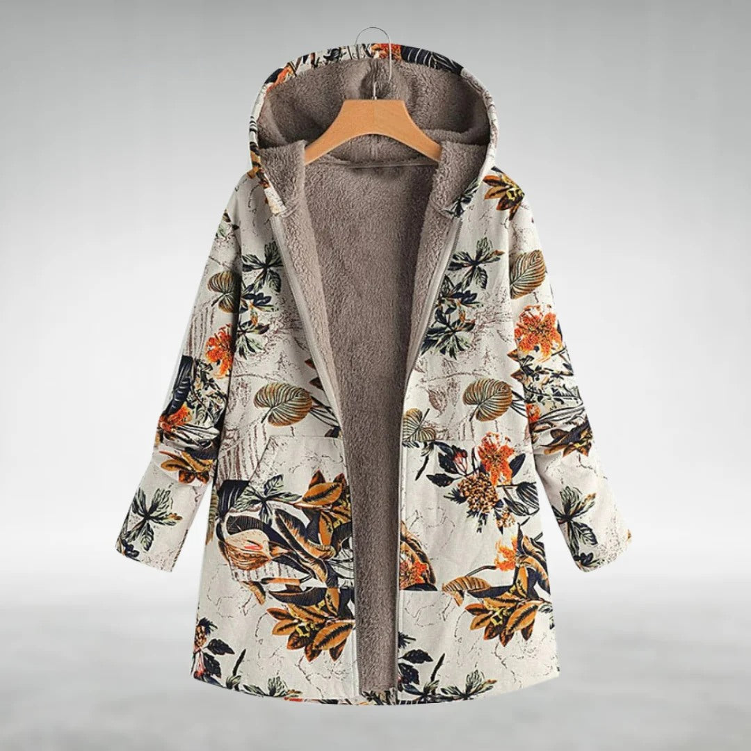Florleece | Veste Fleece Fleurie Élégante