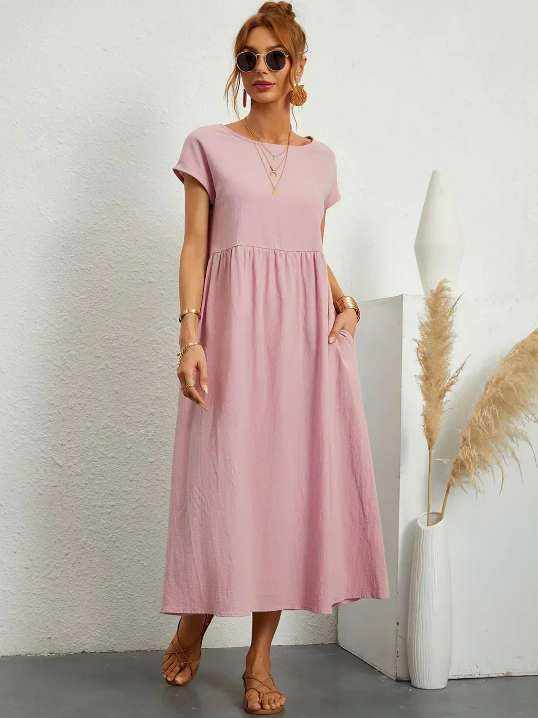 Elise – Robe midi décontractée