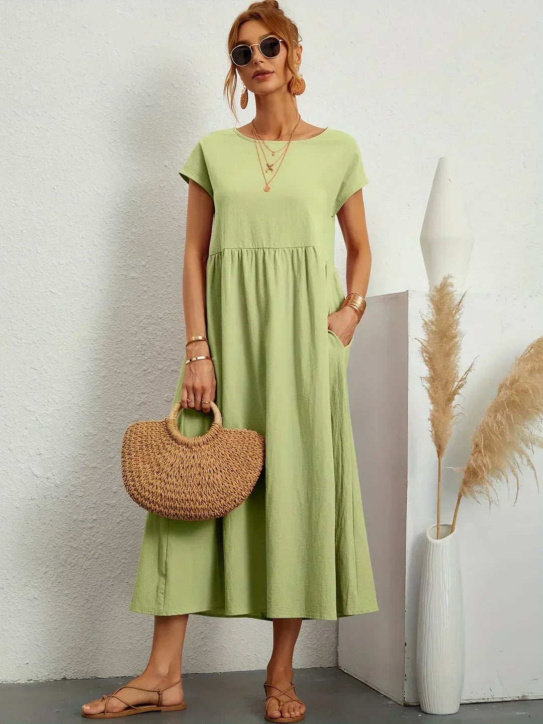 Elise – Robe midi décontractée