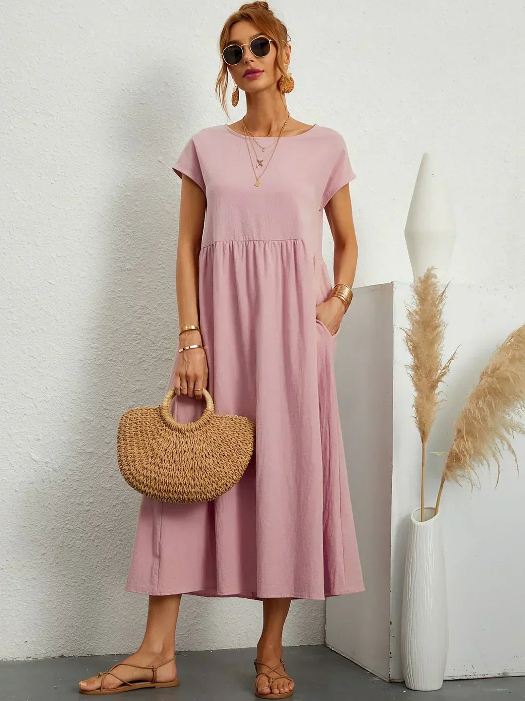 Elise – Robe midi décontractée