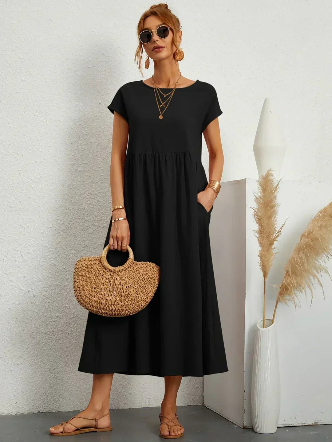 Elise – Robe midi décontractée