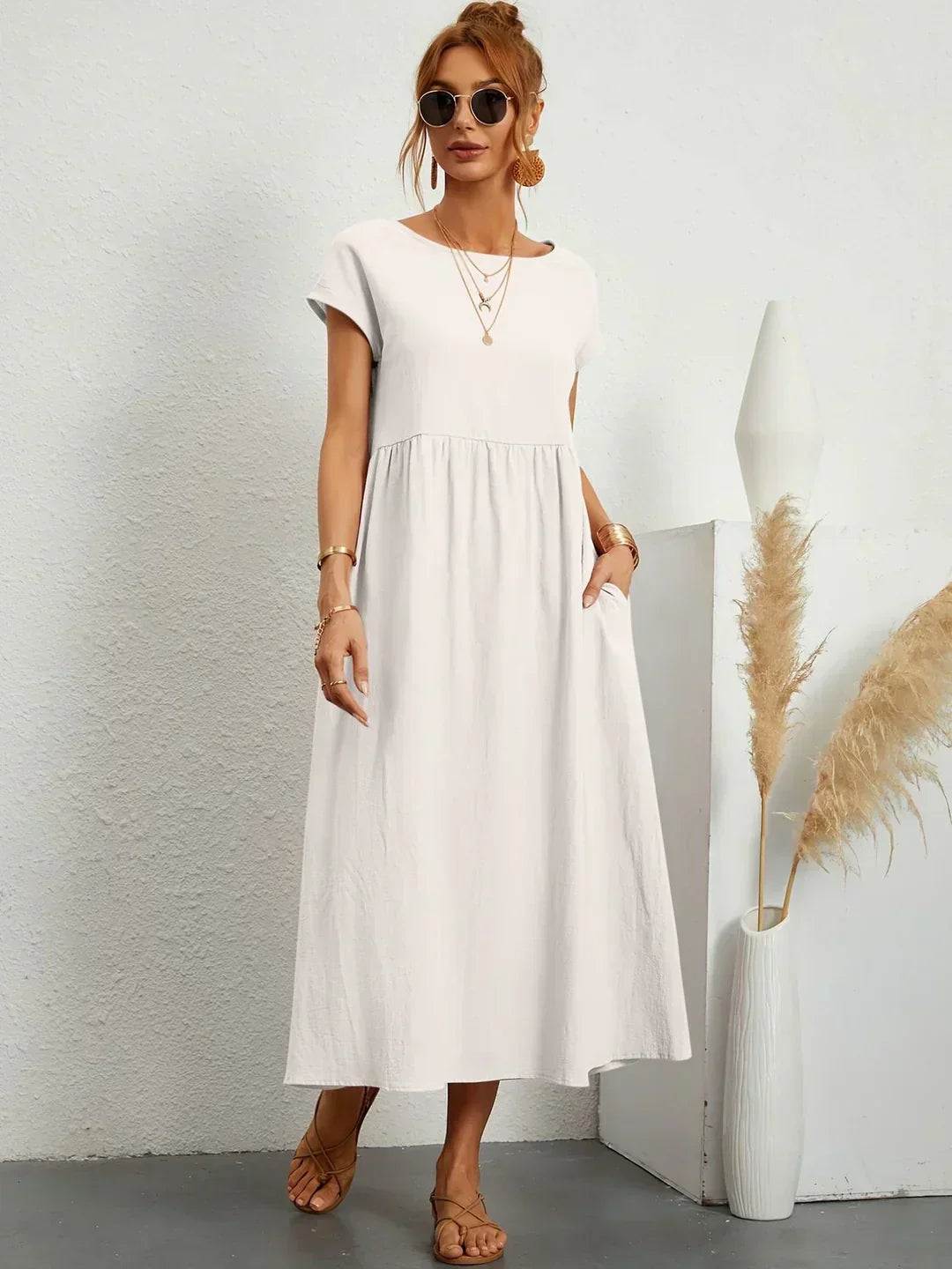 Elise – Robe midi décontractée