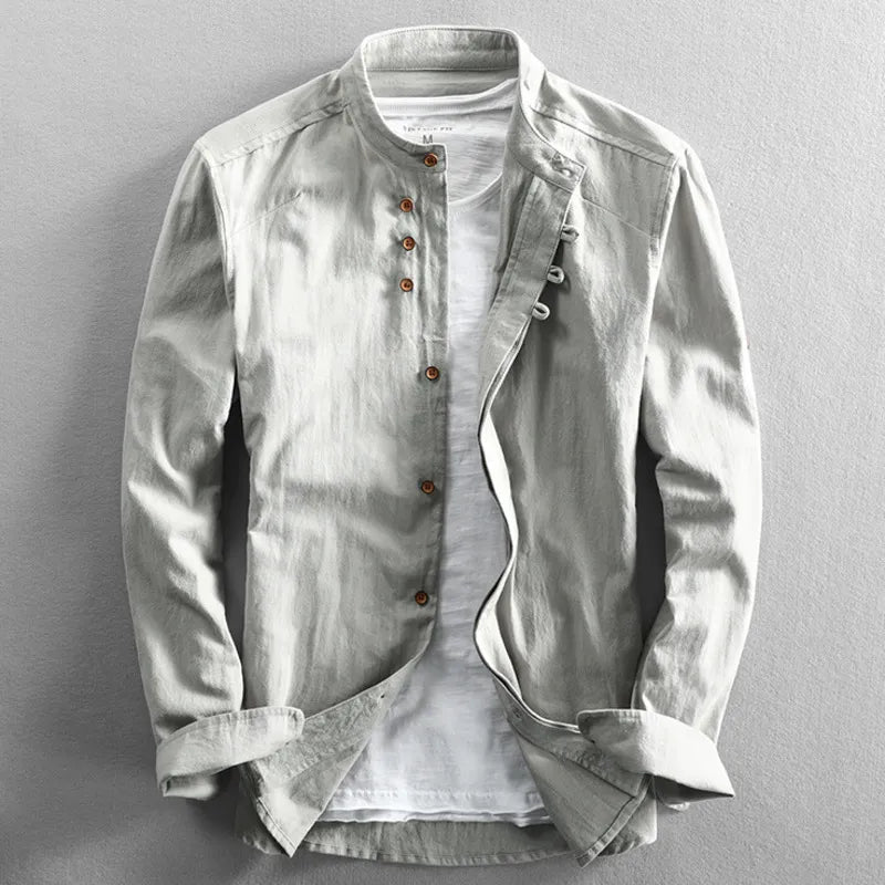 Alfonds™ | Chemise Élégante Style Japonais