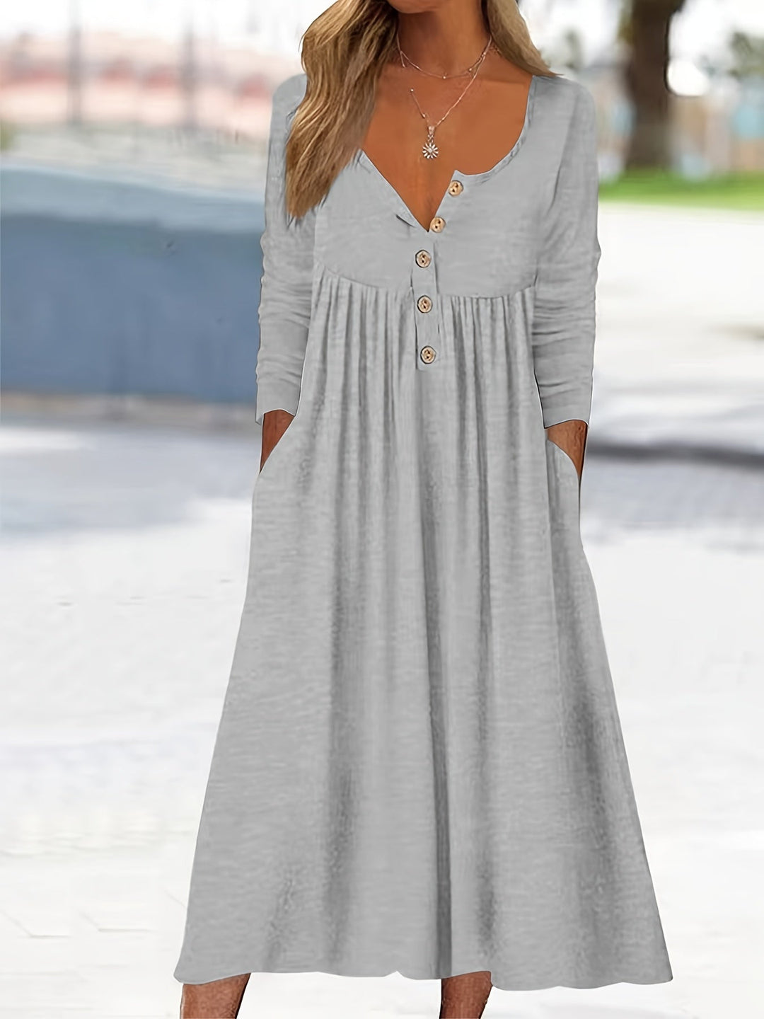 ZARA | ROBE MIDI À BOUTONS SUR LE DEVANT