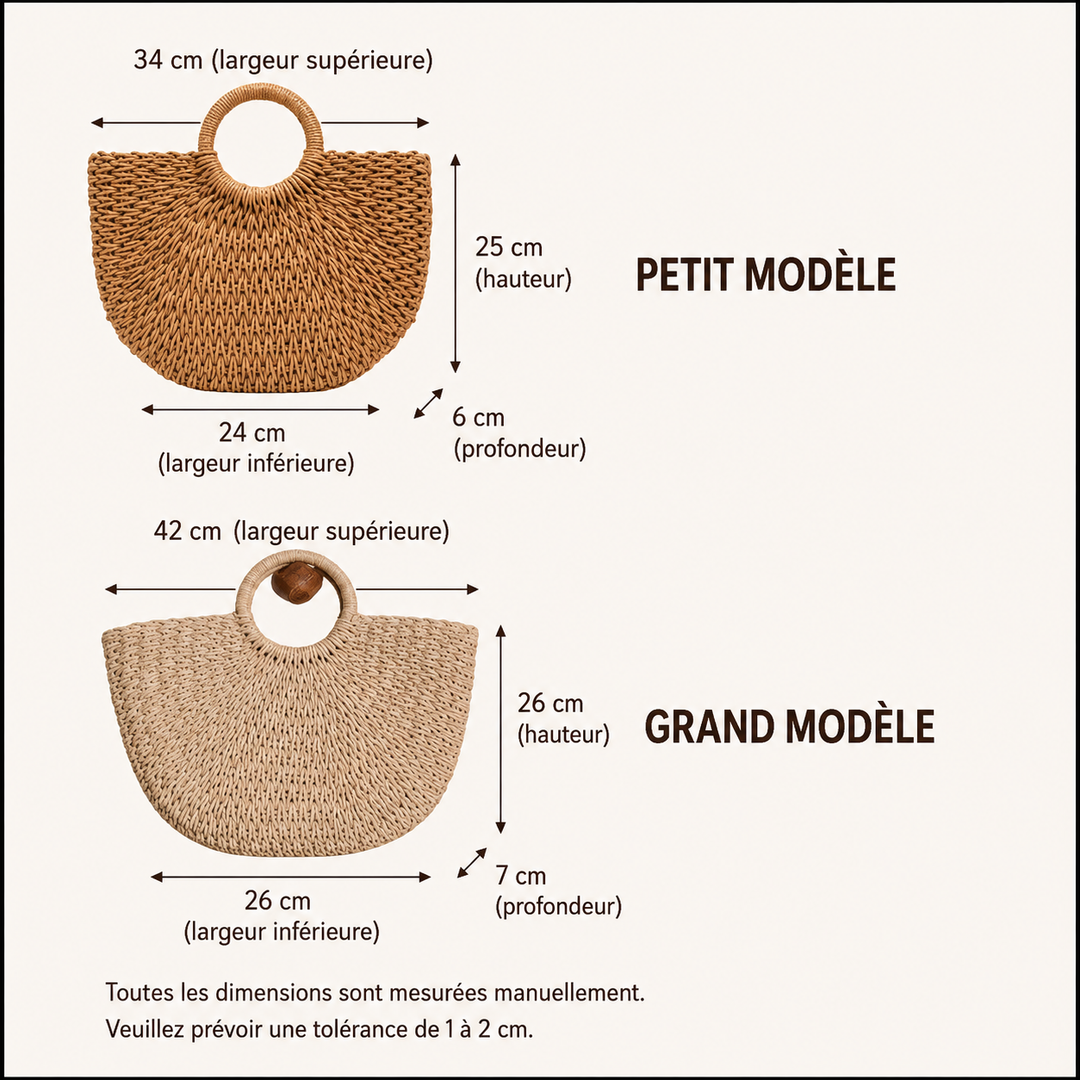 Alice | Sac à main en paille tressée